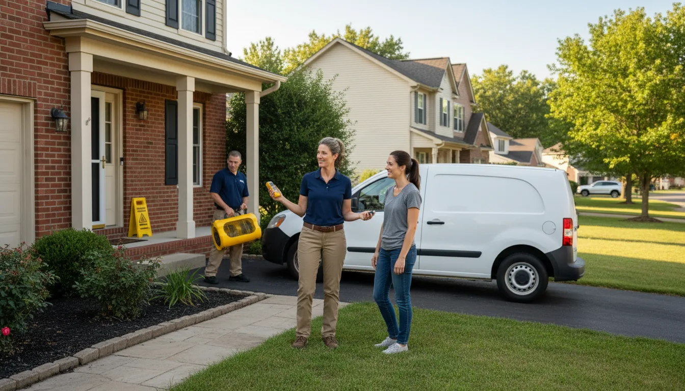 Residential water damage restoration in Pierce, CO